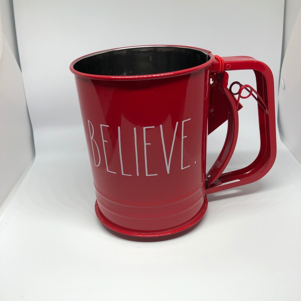 Rae Dunn red joy holiday sifter